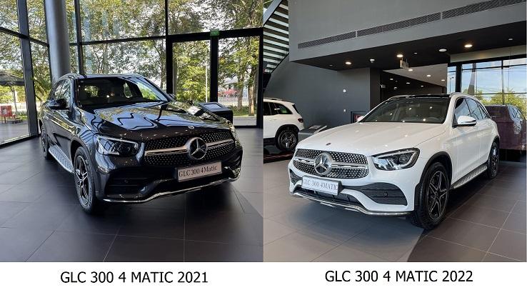 So sánh GLC 300 4 Matic 2021 và 2022 | Mercedes GLC 300